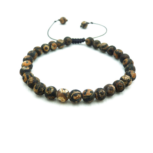 bransoletki z kamieni naturalnych Agat tybetański etniczna bransoletka