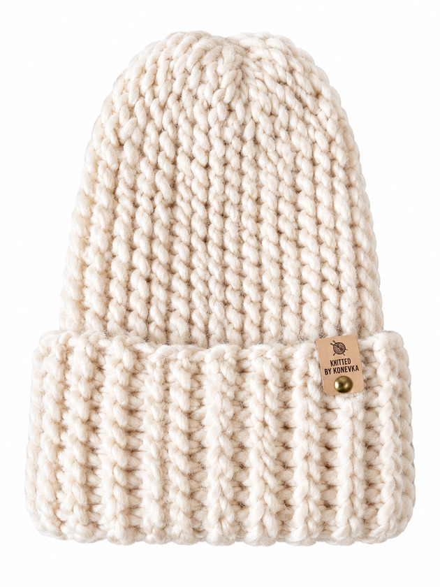 czapki damskie Czapa Natural ze szlachetnej wełny merino