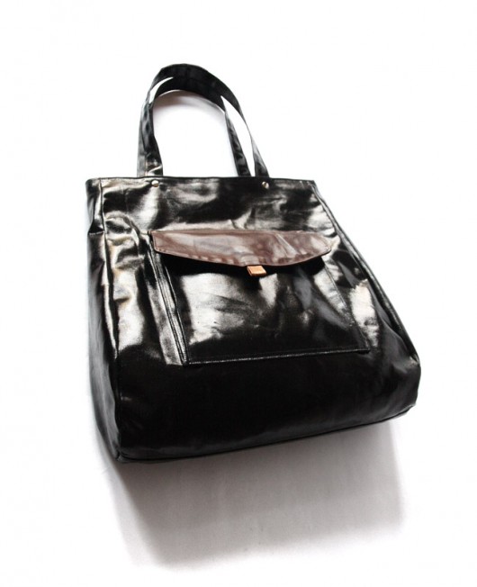 torba  -black&brown&flowers- elfagado