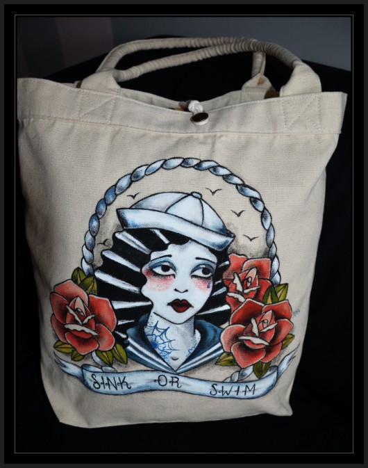 Traditional tattoo bag,eco,zakupy xxl MadMoiselle Hooch