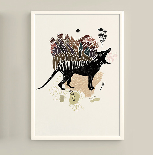 Grafika A4, Wilk tasmański Pokapaka