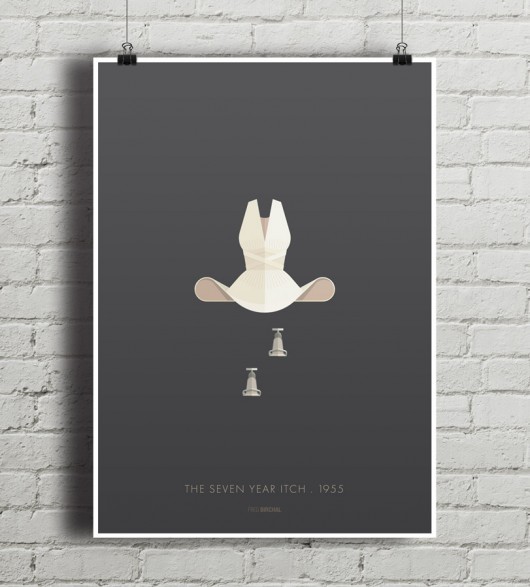 Marilyn Monroe - Słomiany wdowiec - plakat A2 minimalmill