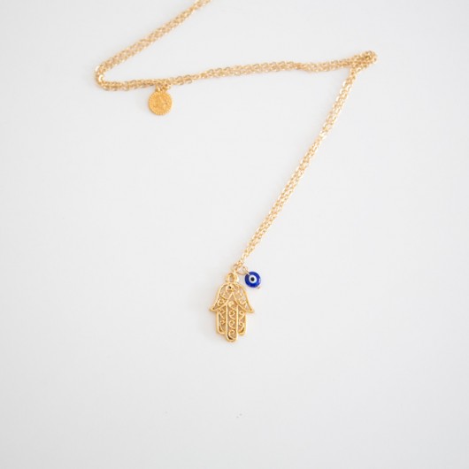 Naszyjnik MOKAVE Hamsa -22k Gold MOKAVE