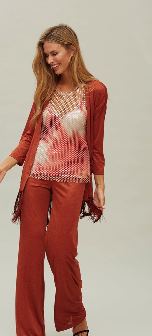 spodnie materiałowe damskie spodnie ceglane szerokie