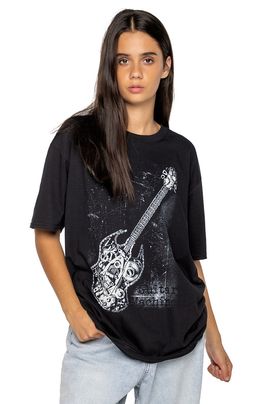 t-shirt damskie Koszulka loose fit UNDERWORLD Guitar machine