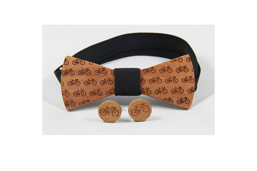 Drewniane spinki do mankietów #7 The Bow Bow Ties