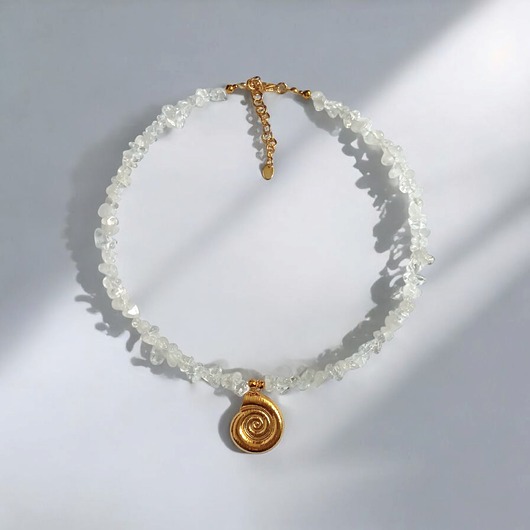 chokery Kryształ górski- naszyjnik