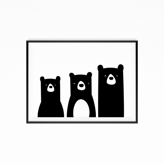 Plakat three bears myscandi