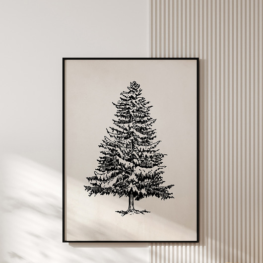 plakaty Plakat VINTAGE CHRISTMAS TREE