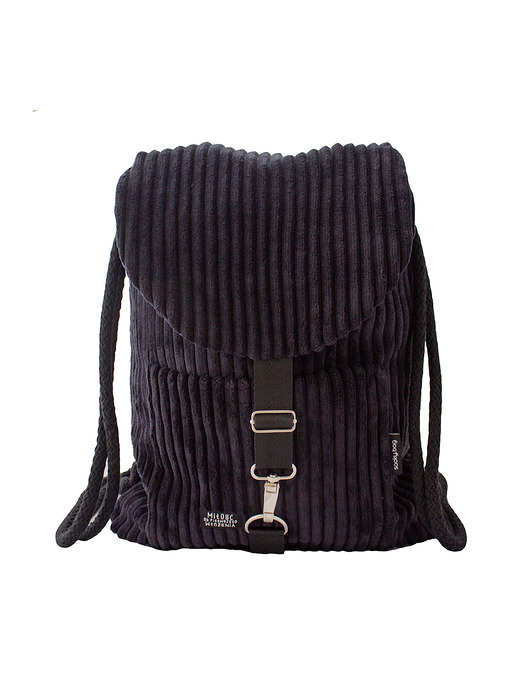 Plecak czarny sztruks sacky bag