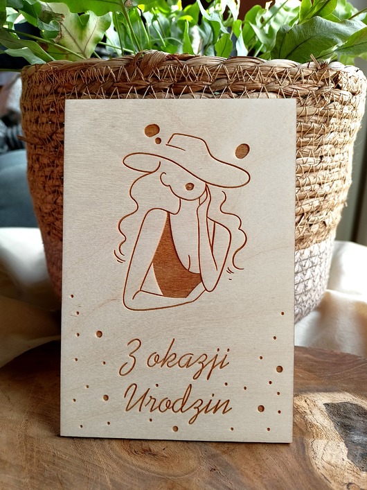 kartki scrapbooking Kartka Kobieta