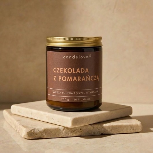 świeczniki i świece Czekolada z Pomarańczą świeca sojowa
