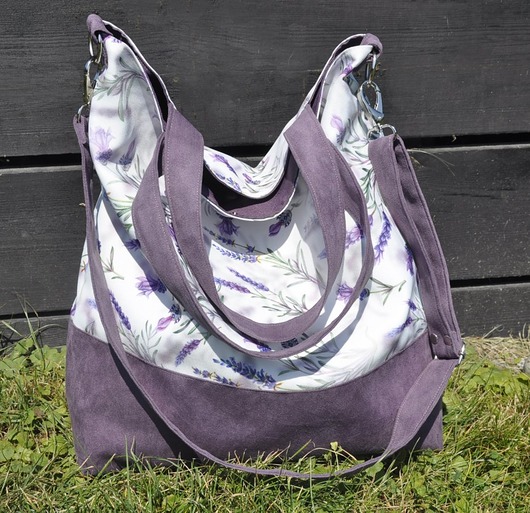 torby XXL Torba worek XXL - print lawenda