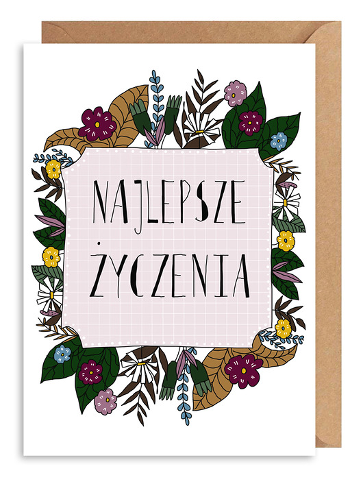 Kartka okazjonalna Kwiaty Gosia Sendlewska