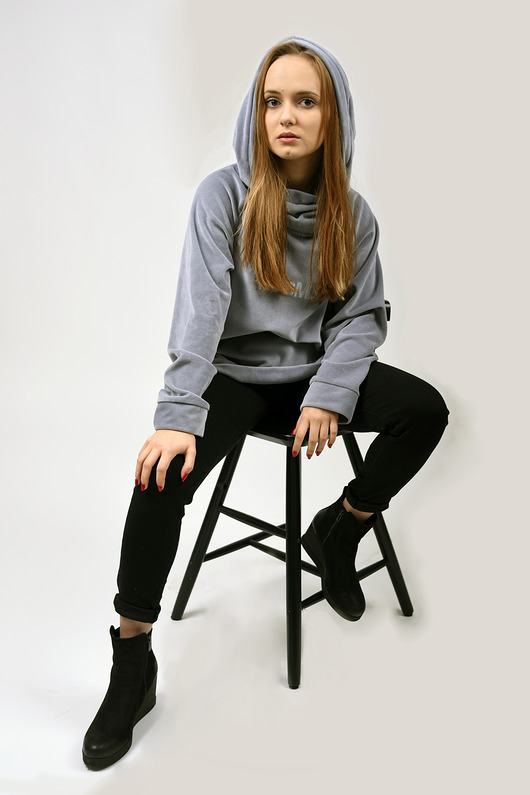 bluza z kapturem damska Bluza Hoodie HugMe made by 7084