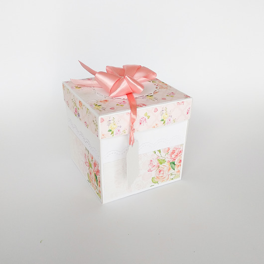 Pamiątka ślubu, exploding box, kartka Papiernik