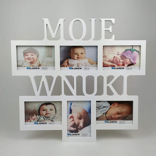 ramki na zdjęcia Multirama  Moje Wnuki  ramka na zdjęcia z napisem 6 zdjęć dzień Babci