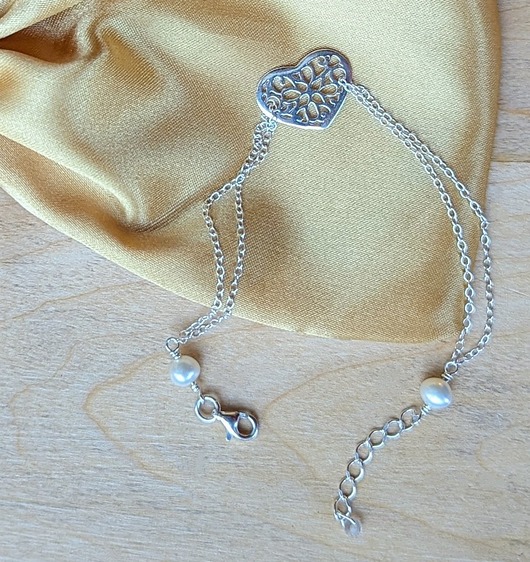 bransoletki srebrne Srebrna bransoletka na łańcuszku