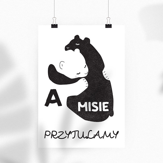 Plakat - A misie przytulamy PADE SPACE