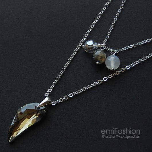 Promocja- kryształ Swarovski,Labr... księżycowy MAREMI Jewelry
