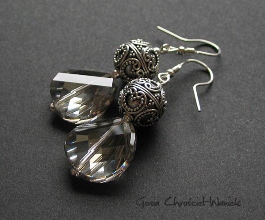 kryształ Swarovski - silver&Bali Gosia Chruściel-Waniek