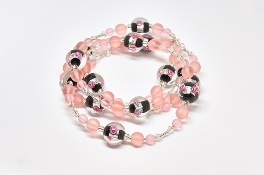 Lampwork w Szronie - korale Vildi