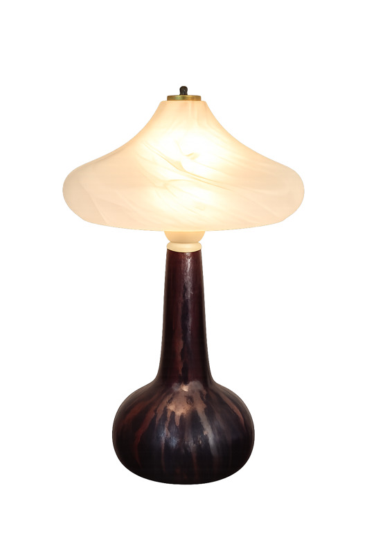 lampy stołowe Ceramiczna lampa Lawa Vintage z lat 70