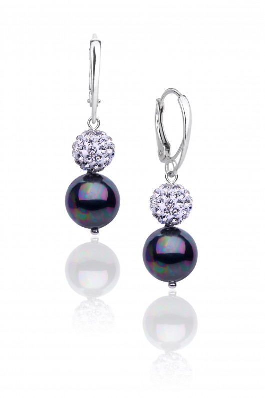 KOLCZYKI z pereł + kryształki KPS8c Coccola JEWELLERY
