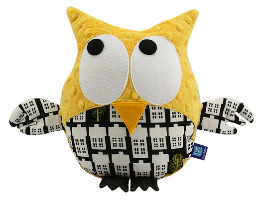 GUSTAW wzór CITY mango polar Minky Little Sophie