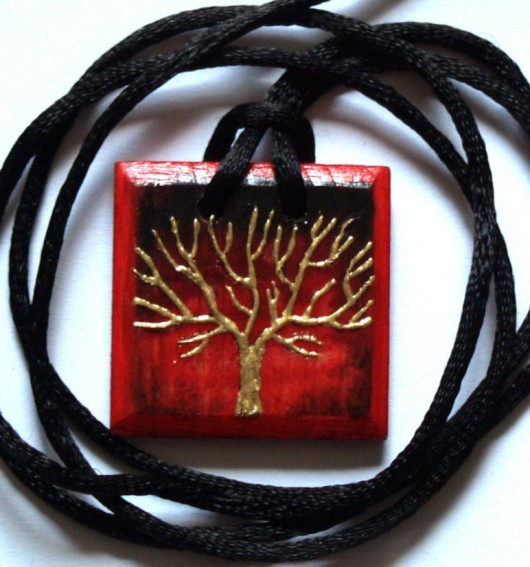 Gold Tree abstrakcja