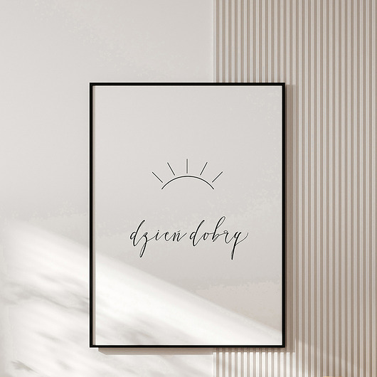plakaty Plakat  DZIEŃ DOBRY