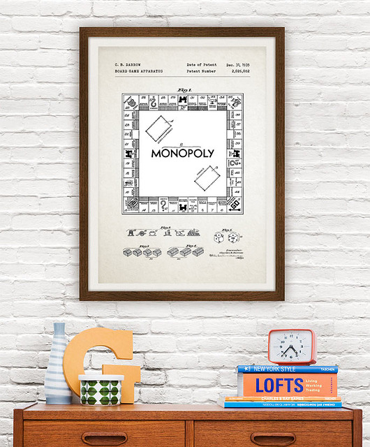 plakaty Plakat Monopoly gra - patent