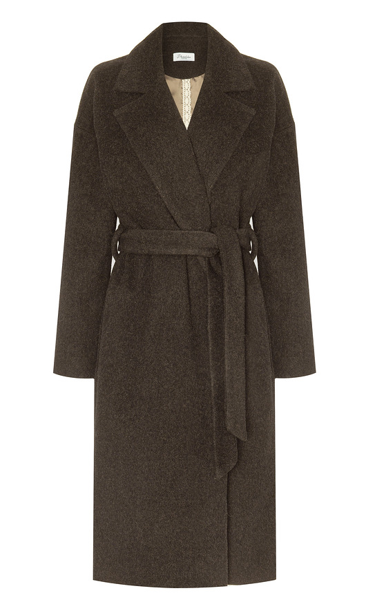płaszcze damskie Płaszcz wełniany WOOL&BROWN brązowy