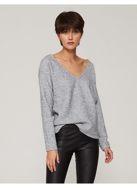 swetry damskie Sweter z dekoltem w serek