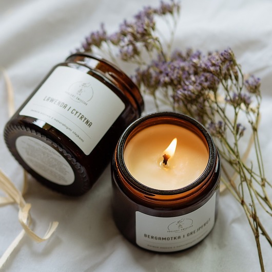 świece zapachowe Świeca sojowa Róża i paczula 120 ml