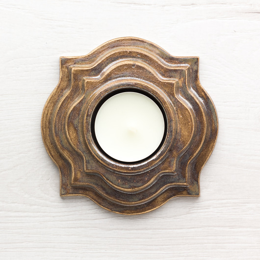 świeczniki i świece Lampion EMPIRE brązowy