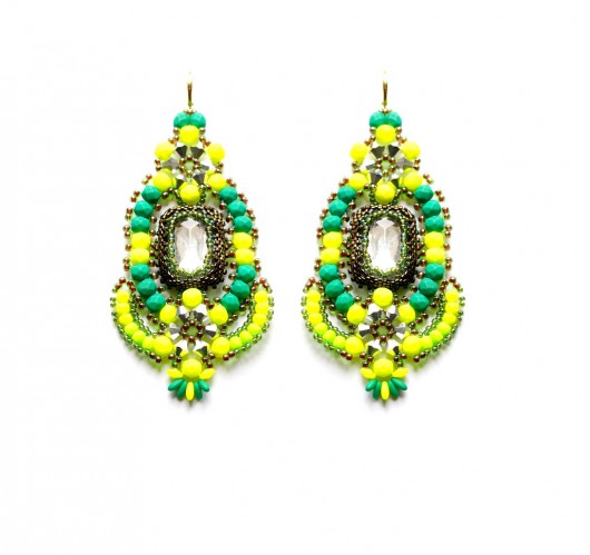 Circles and lines- neon  Republika jewelry
