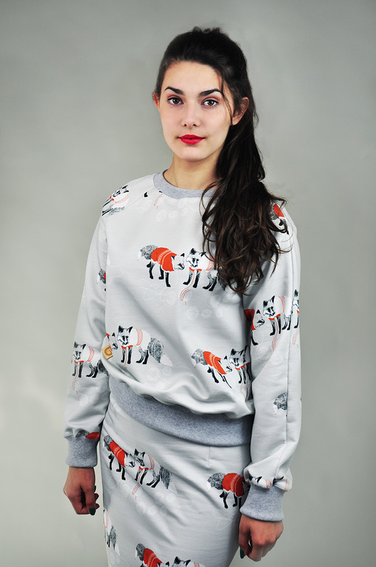 Bluza sweatshirt lisy SAMODOBRO