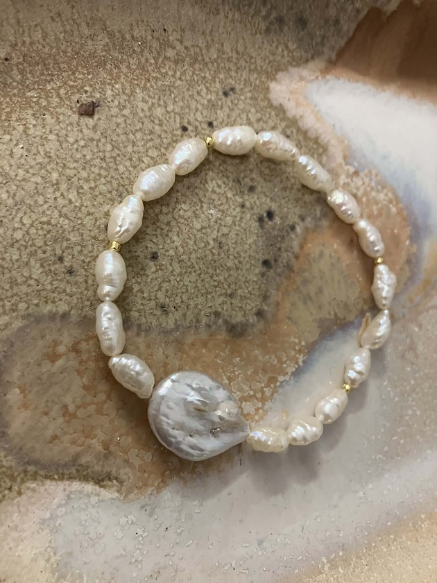 bransoletki - inne Bransoletka JULIE  Perły Naturalne Słodkowodne TOHO