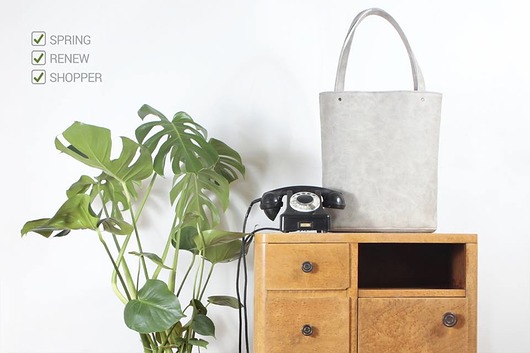 Shopper bag XL beżowy / pojemna torba na codzień hairoo