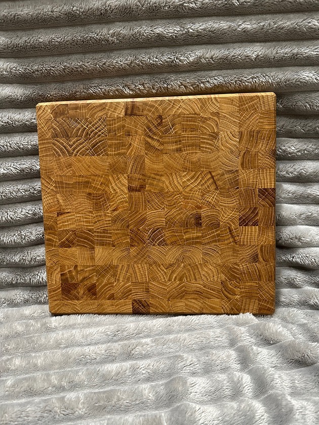 deski do krojenia i tace Dębowa deska sztorcowa 31,5x29,5x4 cm