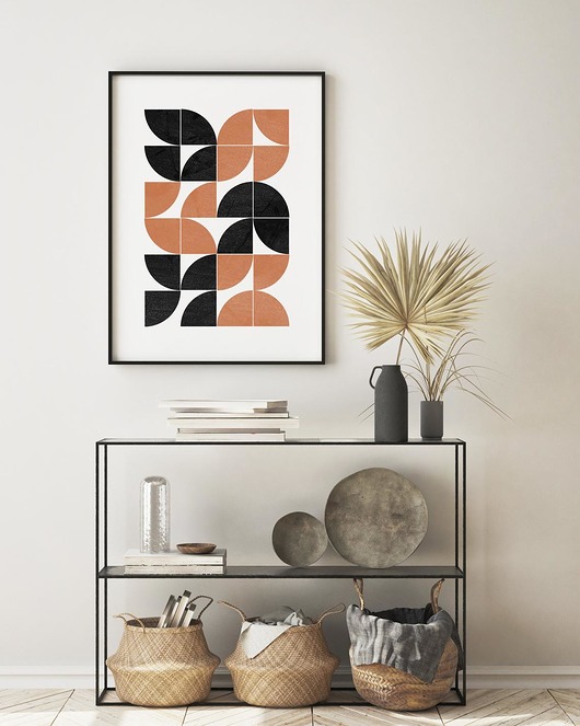 grafiki i ilustracje PLAKAT abstrakcyjny neutralny grafika figury