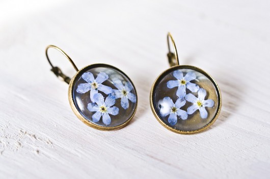Niebieskie kolczyki z żywicy So Jewelry