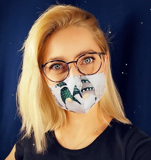 Bawełniana Maseczka Ochronna - Skrzaty halvery