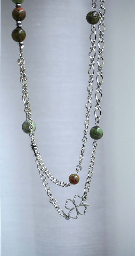 kolie Naszyjnik Opal