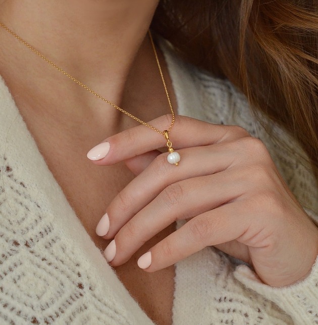 wisiory Naszyjnik perełka