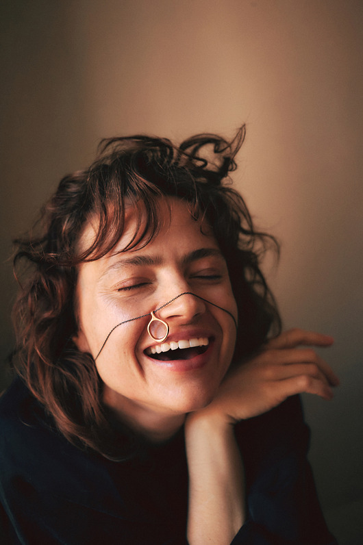 wisiory SANDRO empty / brass necklace