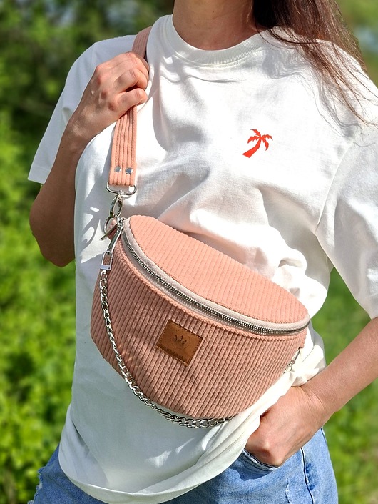 saszetka nerka REZERWACJA Zamszowa torebko nerka Ruda