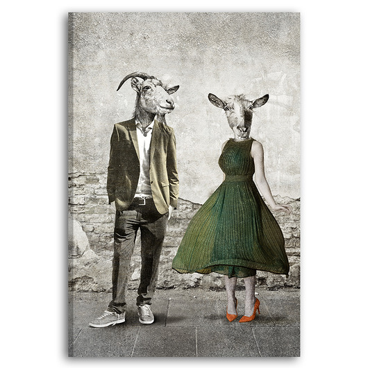 obrazy OBRAZ NA PŁÓTNIE -Para Kozłowskich- 80x120cm