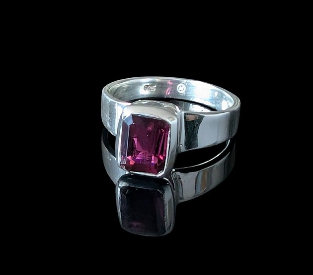 pierścionki srebrne Pierścionek klejnot turmalinu